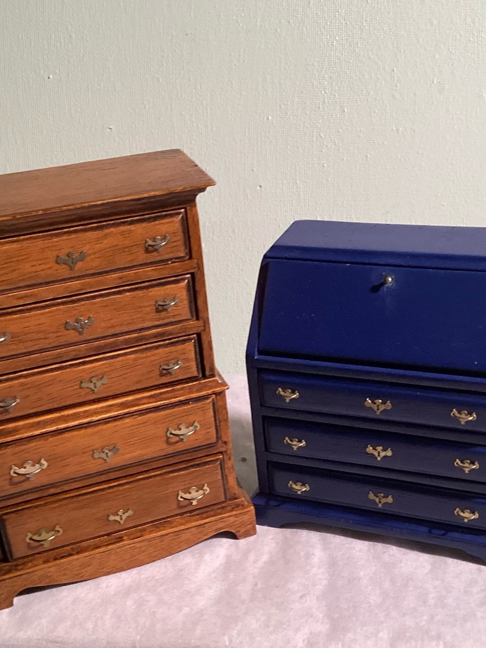 Two House Of Miniature Chippendale Furniture Pc. Circa 1750- 1790 Made From Kits